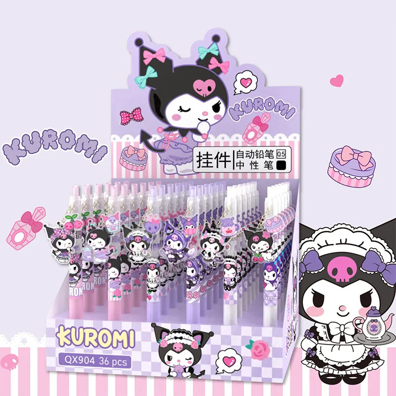 36 / batches van samui kawaii mermaid hanger gel pen schattig 0. 5mm zwarte inkt neutrale pen promotionele geschenken kantoor schoolbenodigdheden