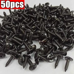 1/50Pcs Self-tapping Screws Car Metal Screw Fastener Clips Screw M5 Anti-rust Screw for Car Motorcycle Scooter ATV Moped E-bike