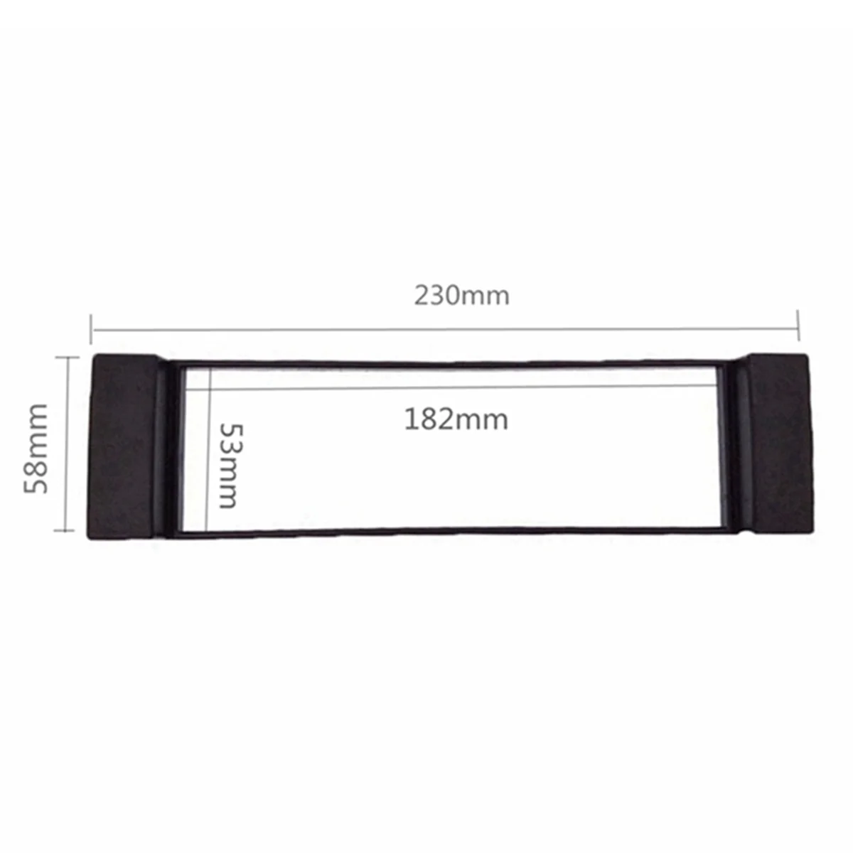 2Pcs Fascia 1 Din Frame for Audi A3 8L A6 4B Seat Toledo Leon Fiat Scudo Stereo Facia Plate Dash CD Trim Radio CoverJAS