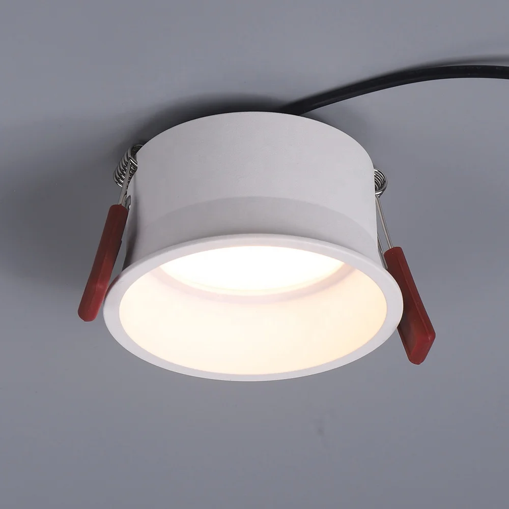 Nordic Design Narrow Trim Aluminium 5w 7w 12w 20w Cct Dimmable Smart Smd Recessed Light Led Downlight