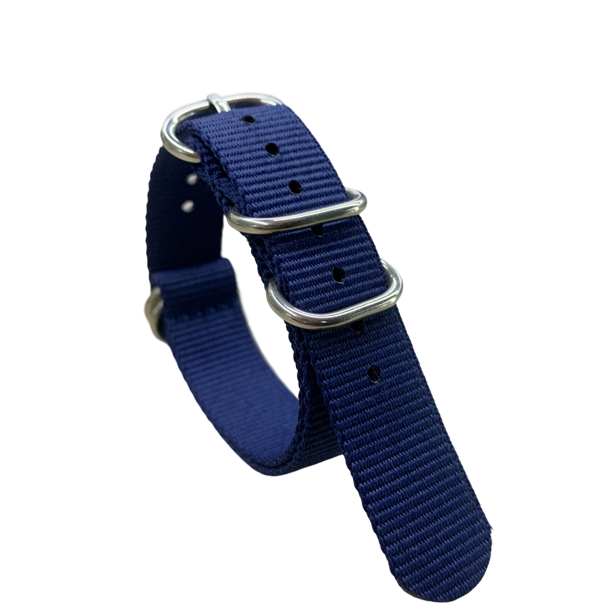 15mm Nylon Watch Band Ballistic Nylon Multicolor Replacement Watch Straps with Stainless Steel Buckle, 1pcs