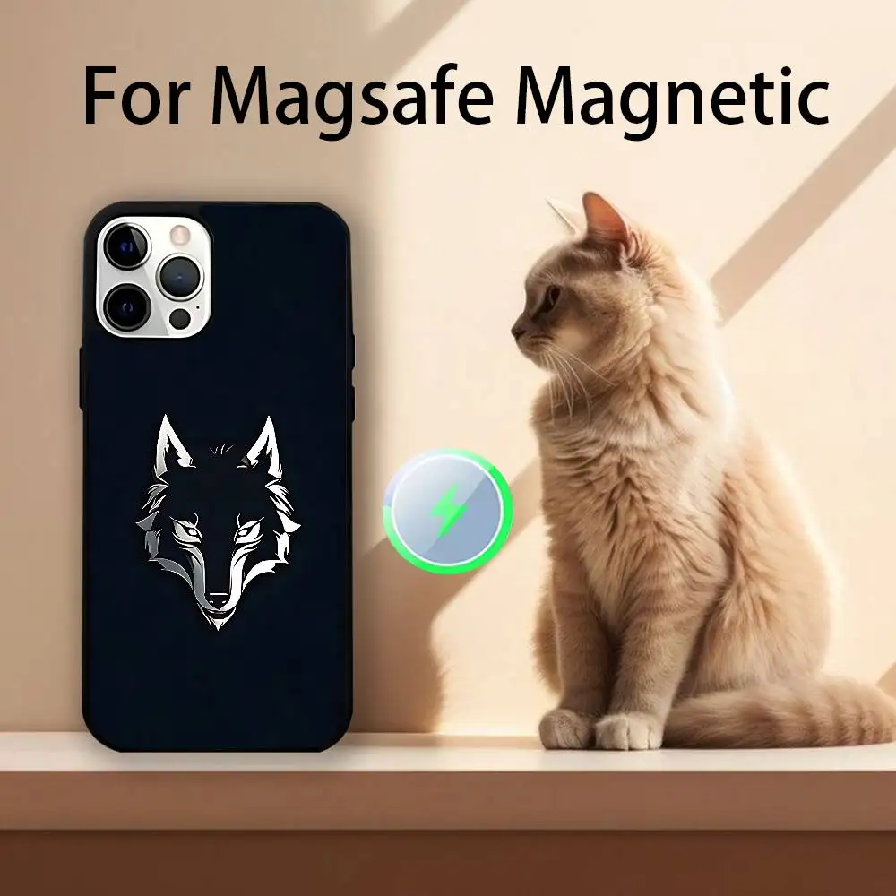 Чехол для телефона A-Alpha Sigma Wolf для iPhone 17,16,15,14,13,12,11,Pro,Max,Plus,Mini,SE4,E с магнитной беспроводной зарядкой Magsafe