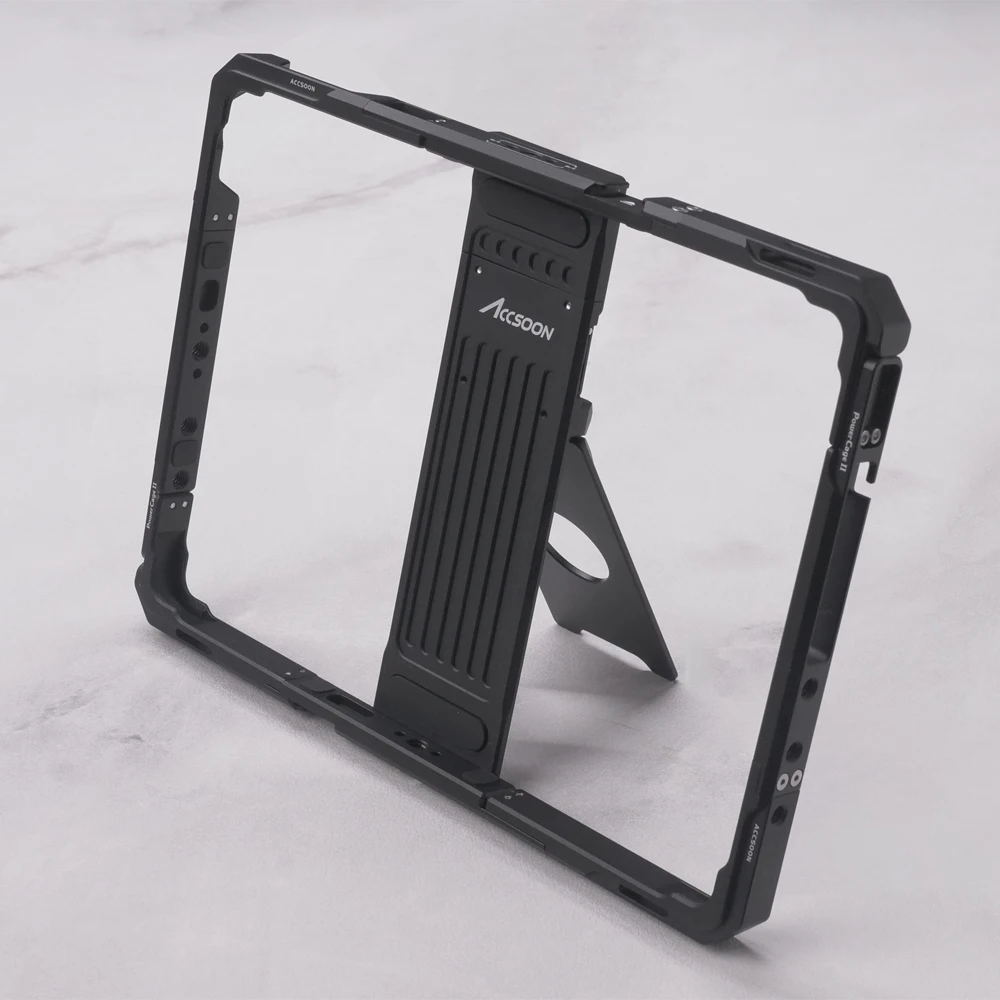 ACCSOON CEPC-03/CEPC-04 10-calowa 12-calowa klatka na iPada z adapterem płyty akumulatora NP-F do klatki na tablet iPad Air iPad Pro