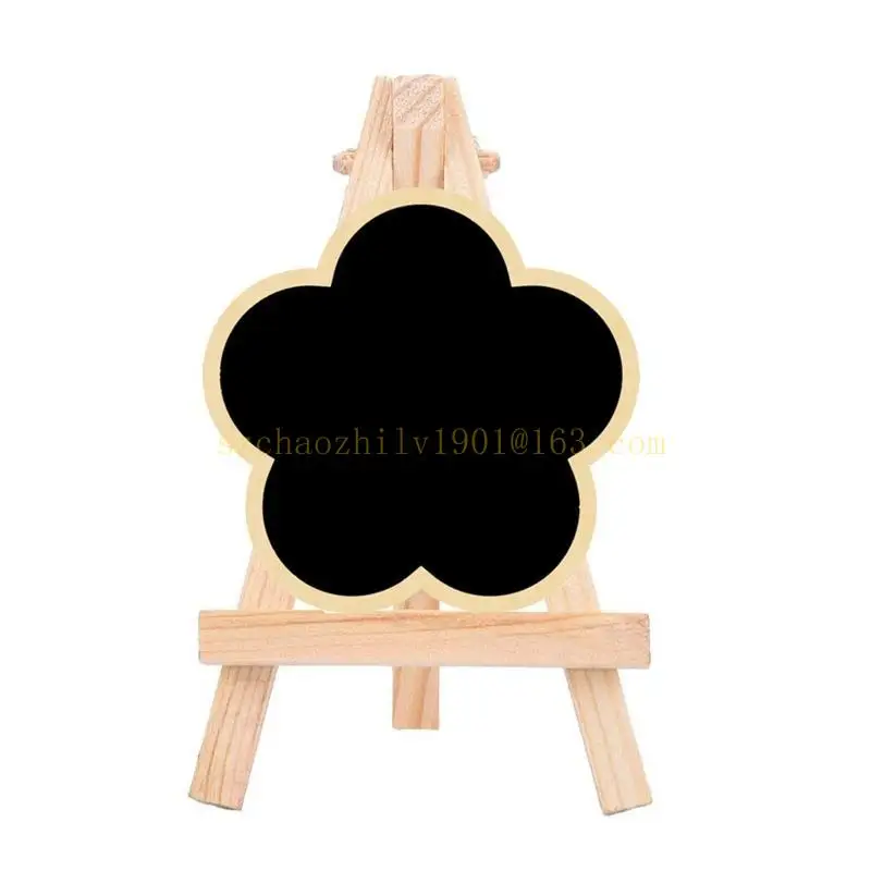 62ka Desk Blackboard Table nummer Teken Label Small Easel Photo Stand voor bruiloft