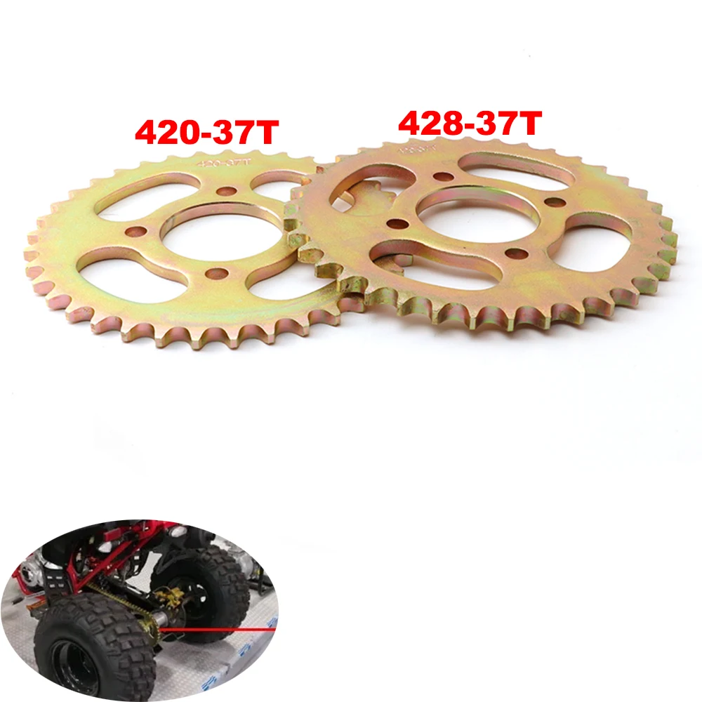 

1PCS 420/428 Chains 37T Motorcycle Chain Sprockets Rear Back Sprocket Cog For 110cc 125cc 140cc Dirt Pit Bike