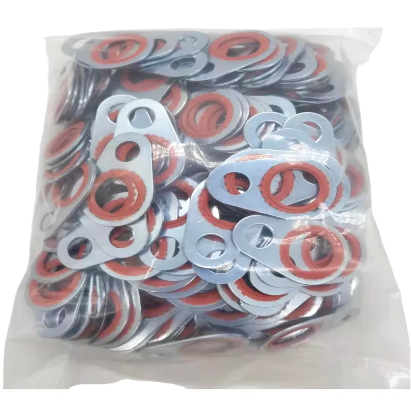 

Auto a/c ac compressor washer gasket kit silver shaft acondicionado seal Sello