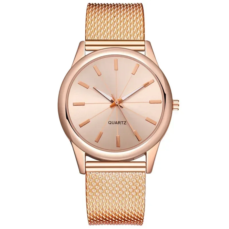 2024 นาฬิกาสตรีทองสีดํานาฬิกาสแตนเลสสตีลหรูหรา Montre Femme นาฬิกาข้อมือ Relogio Feminino Reloj