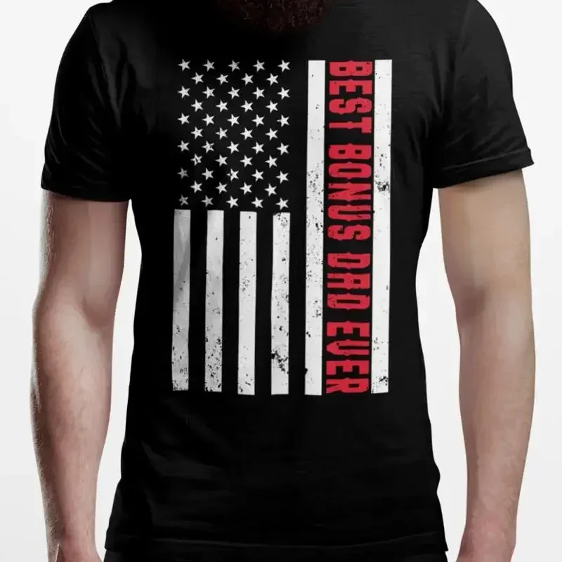 Best Bonus Dad Ever T Shirt Stepdad Birthday Fathers Day