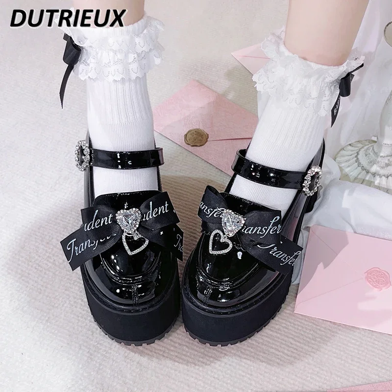 Spring Autumn Japanese Mass-produced Subculture Lolita Shoes for Women Casual Elegant Mary Jane Pumps Lady Bottom High Heels