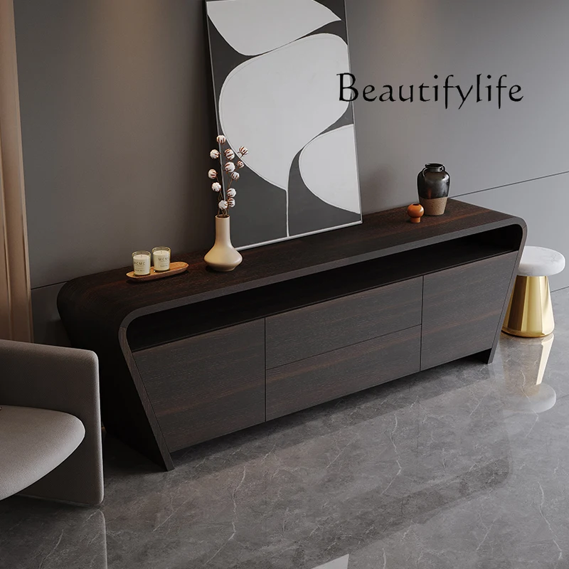 

Nordic light luxury integrated storage cabinet Italian minimalist side cabinet living room entrance storage cabinet