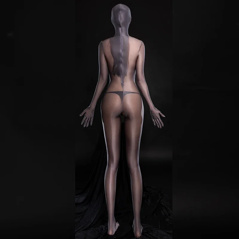 Sexy Shiny Full Body Zentai Bodysuit for Women SM Gay Tight Catsuits Erotic Lingerie Sex Porn Role Play Costumes Bodystocking