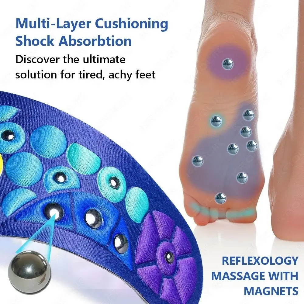

NEW Breathable Orthopedic Insoles Lightweight Magnetic Therapy Shoes Inserts Acupressure Insoles Unisex