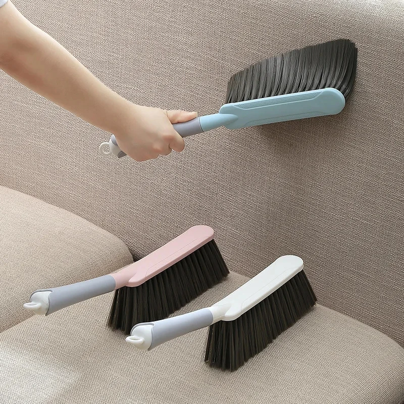 Bed Sweeping Brush Household Bedroom Cleaning Artifact Long Handle Sofa Carpet Dusting Soft Bristle Brush Cute Bed Broom