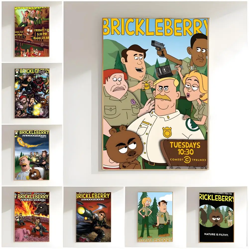 Brickleberry Poster Premium Wall Decor Modern Home Poster Unframed