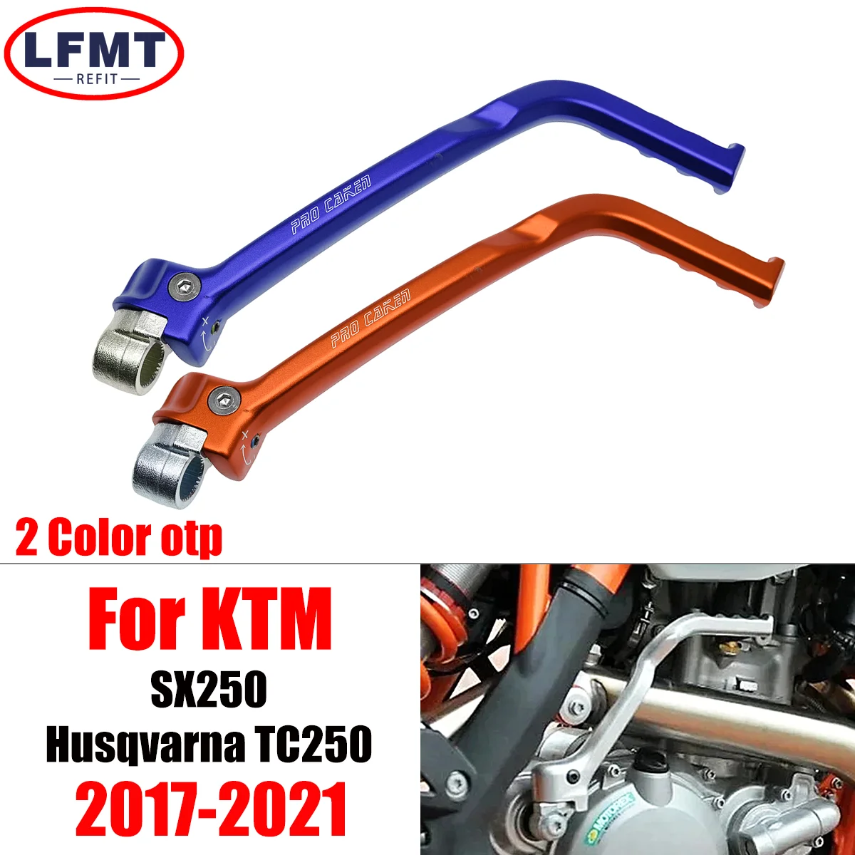 For KTM 250SX SX 250 For Husqvarna TC TC250 2017 2018 2019 2020 MX Motocross Motorcycle Forged Kick Start Starter Lever Pedal