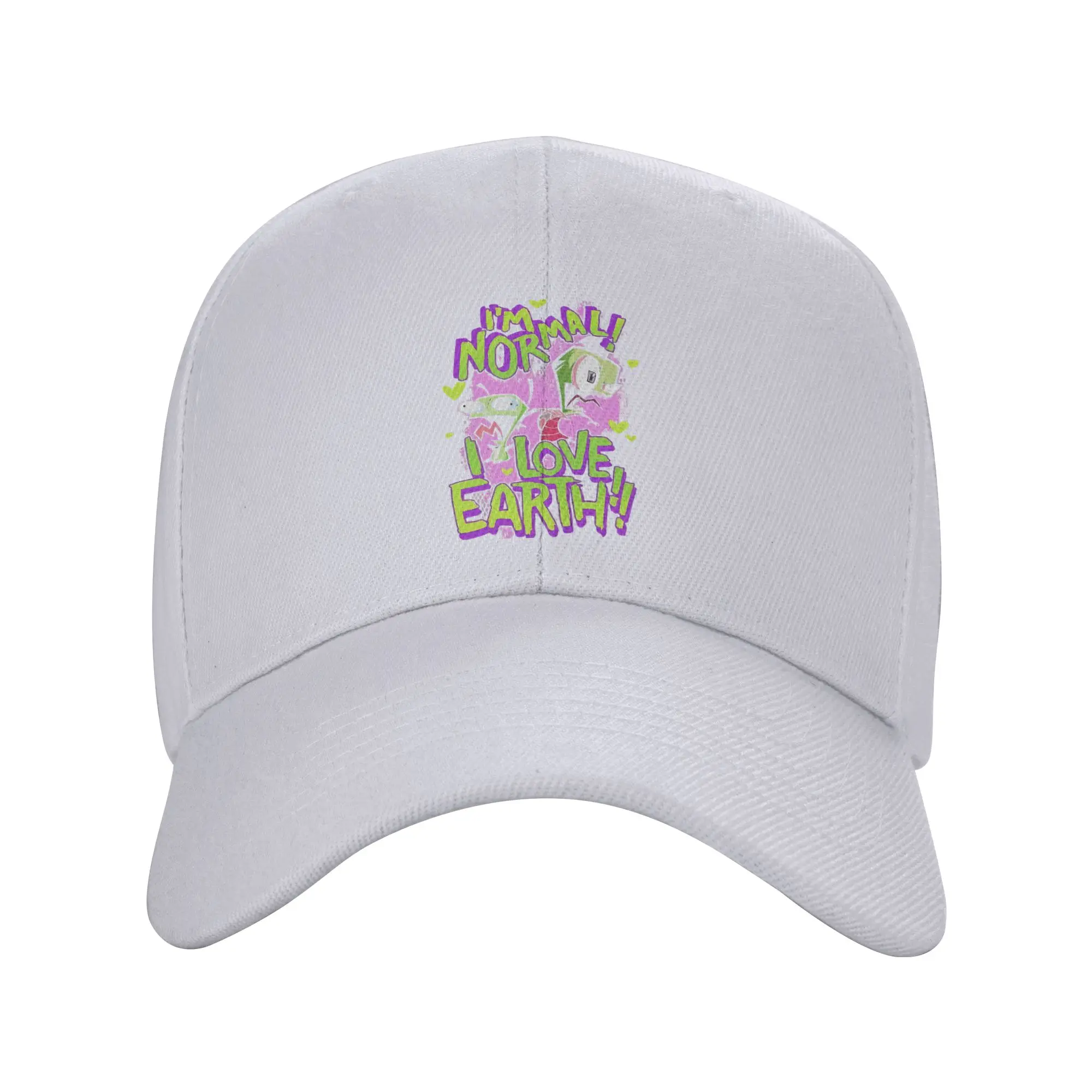 Fashion Invader Zim & GIR I'm Normal Curved Brim Baseball Cap Sports Enthusiasts Women's Cap 2021