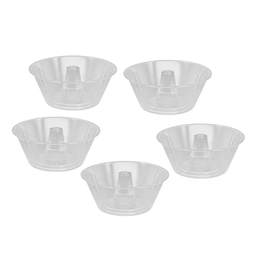 

5pcs 700ml Drink Cup Holder Bowl Transparent Plastic Portable Snack Food Container PP Material Large Capacity Kitchen Bar Use