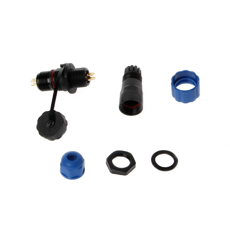 IP68 SP13 1Pin/2Pin/3Pin/4Pin/5Pin/6Pin/7Pin Waterdichte Stopcontact Kabel Connec