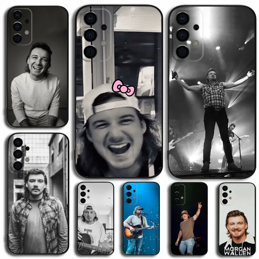 Singer M-Morgan W-Wallen Phone Case For Samsung Galaxy A13,A21s,A22,A31,A32,A52,A53,A71,A80,A91 Soft Black Cover