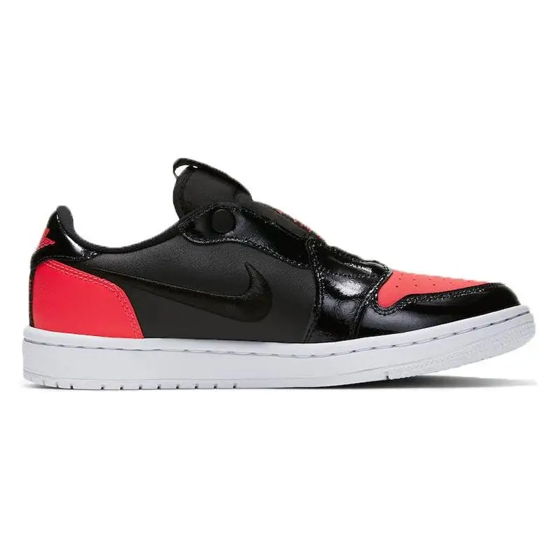 Nike Jordan 1 Low Slip Black Hot Punch Women's Sneakers shoes AV3918-600