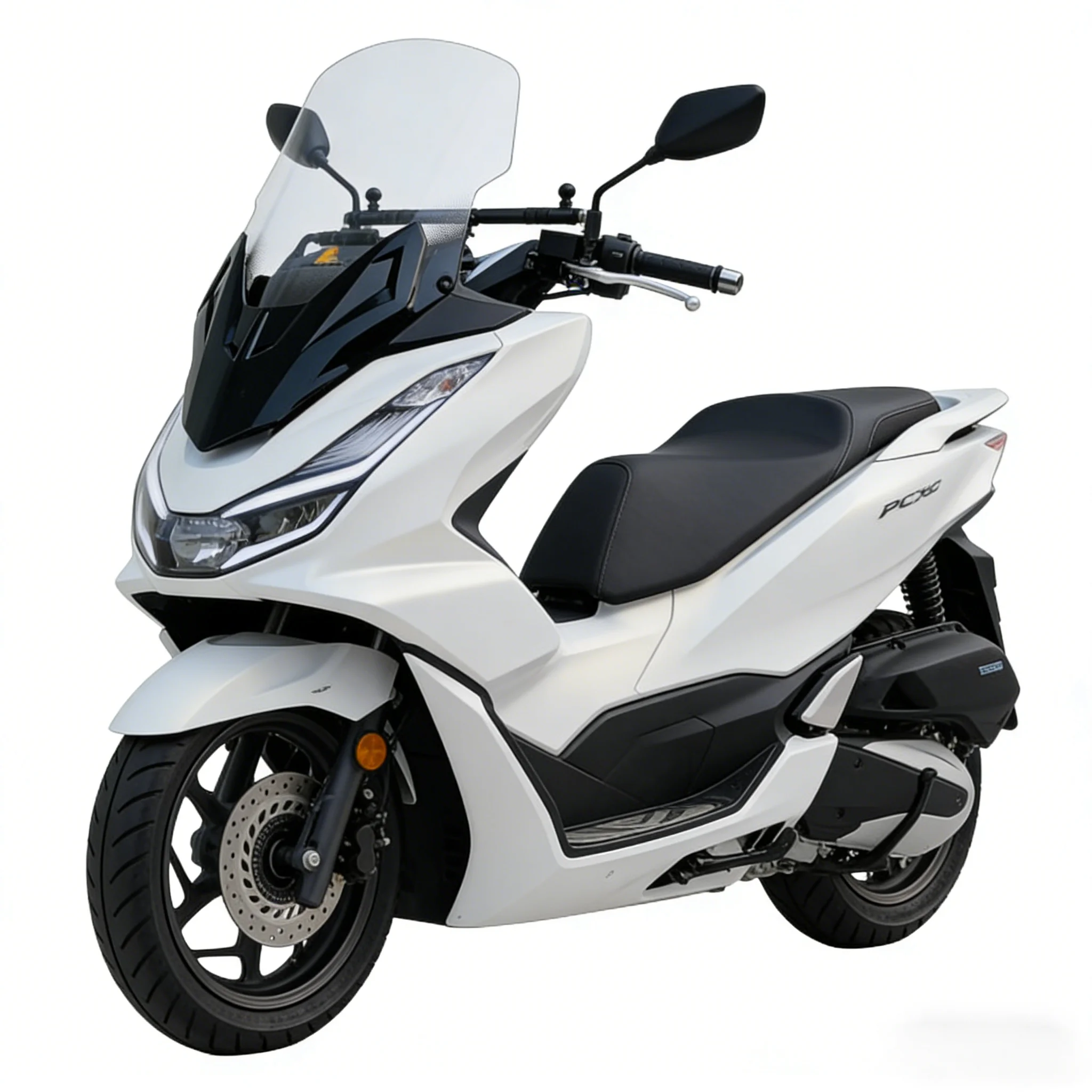 For PCX160 2025 Motorcycle Forza Front Mask Modification, Mirror Extension Holder, High Transparent Wind Shield Glass Parts