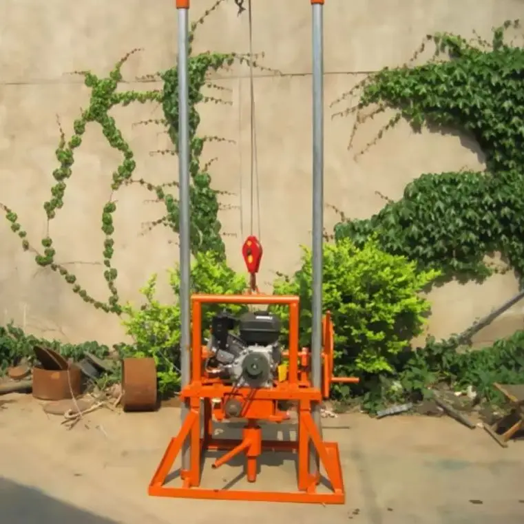 

Customized Lightweight Petrol Diesel Water Well Drilling Rig Mini Portable 80m Drilling Hot Sale