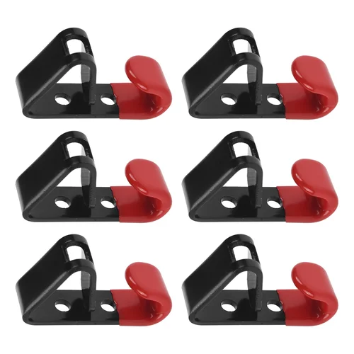 Imagen 2 del producto Gancho de Metal colgante para llanta de rueda de neumático, soporte de Metal para tienda, estante de exhibición, gancho de carreras montado en la pared, 6 piezas