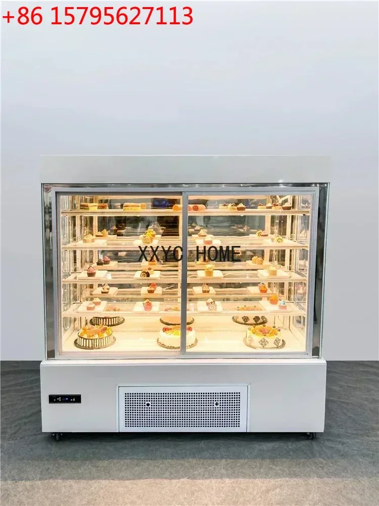 

Vertical Cake Counter Commercial Dessert Refrigerated Display Cabinet Heightened Cake Display