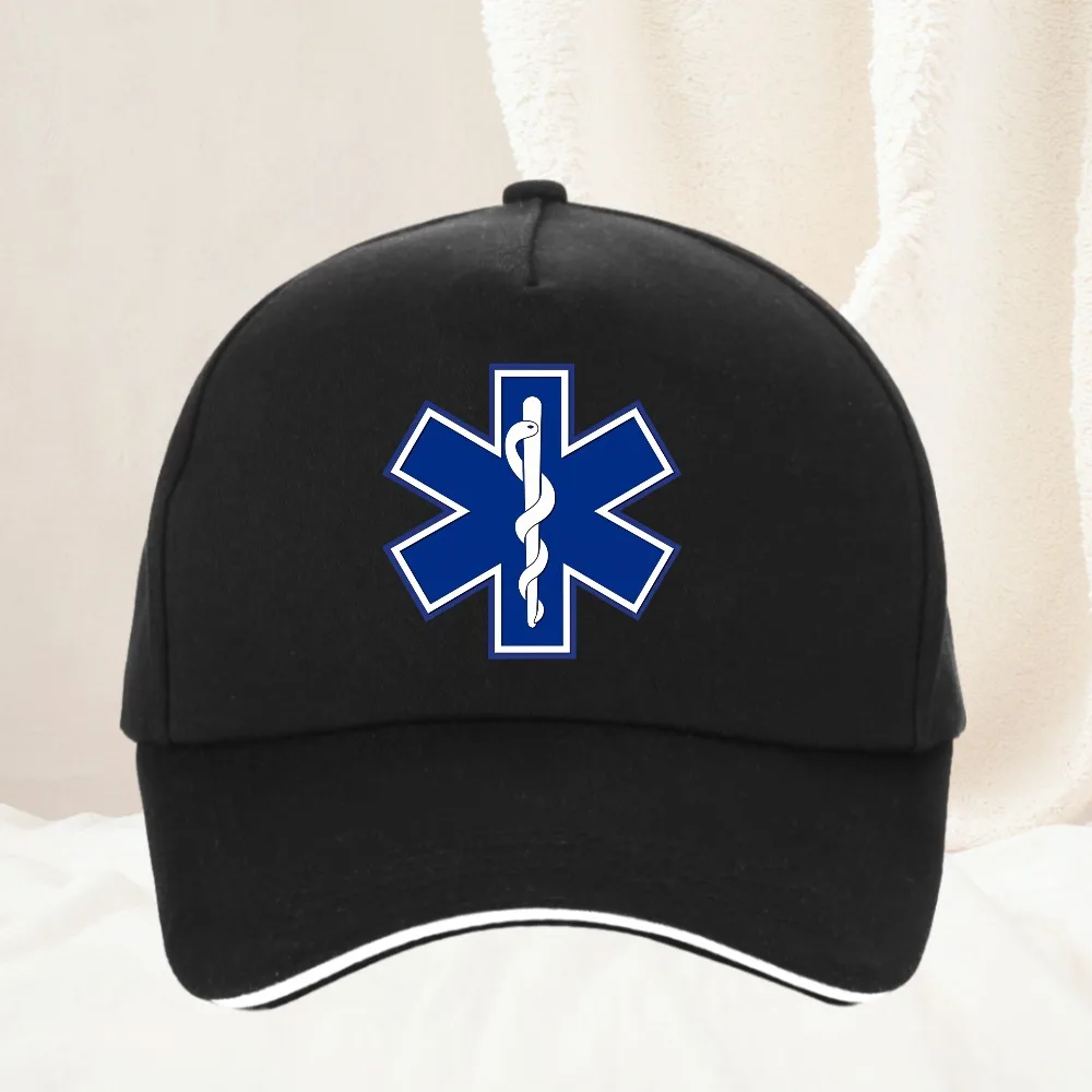 

STAR OF LIFE Baseball Cap Paramedic EMT Men Women Caps Adjustable Casual Baseball Caps Sunscreen Hat