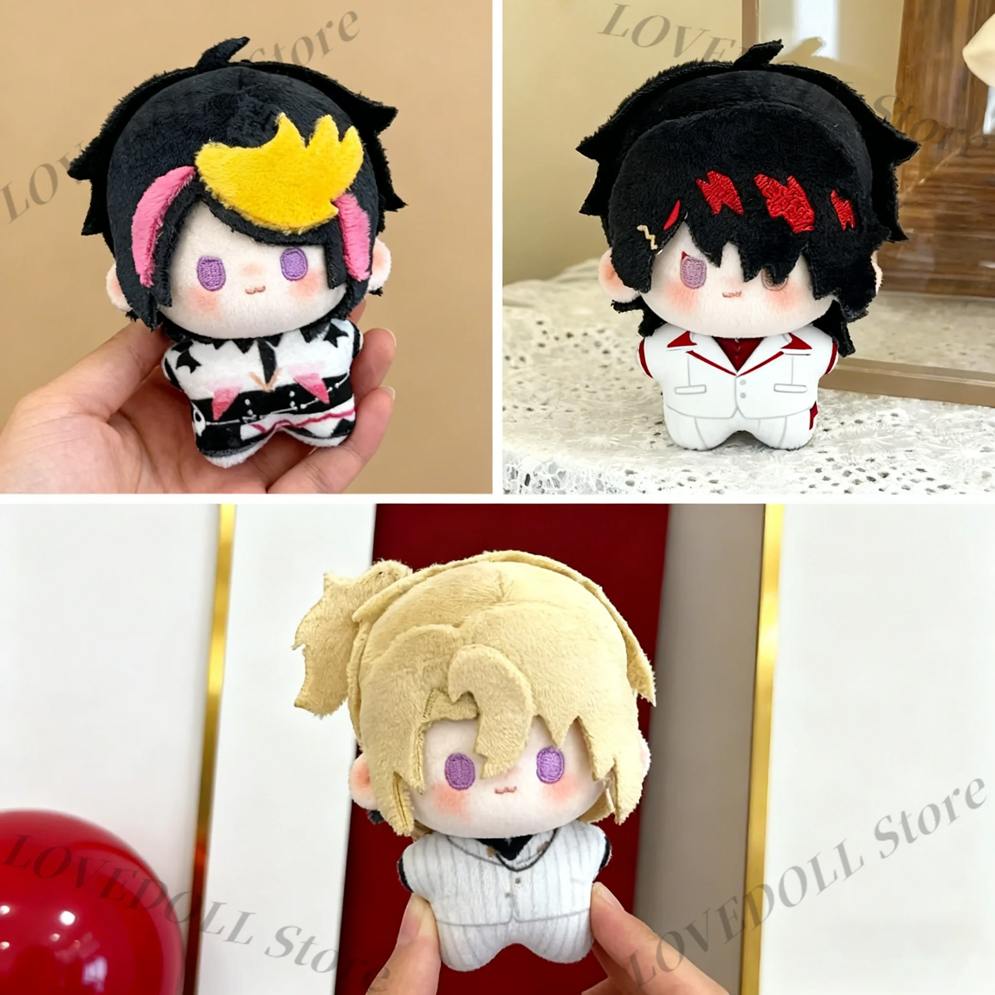 

LUXIEM Shu Yamino Luca Kaneshiro Vox Game Прекрасная плюшевая хлопковая кукла 10 см Сумка Очаровательный кулон Брелок Куклы Игрушка Плюшевый подарок