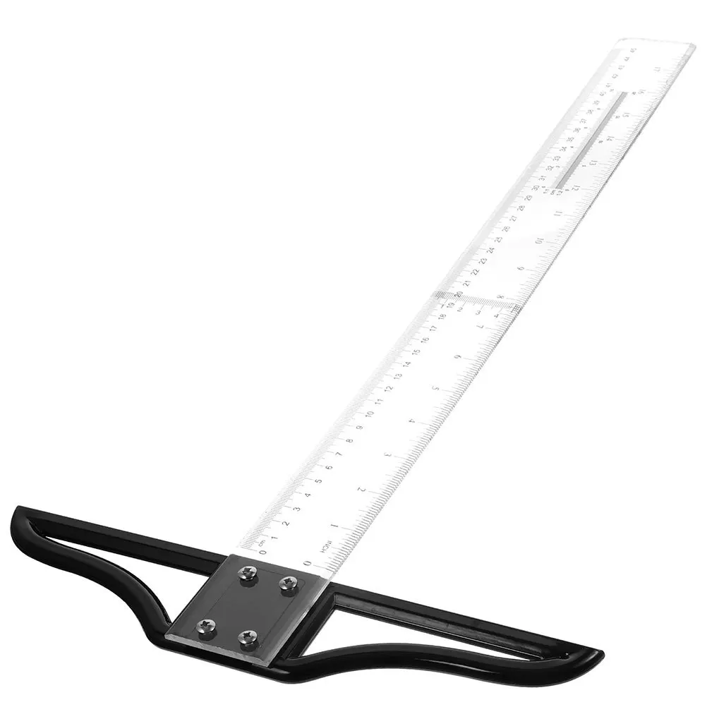 Regla para medición, marcado de precisión, regla en T, herramienta de medición, instrumento de dibujo portátil, acrílico Abs resistente