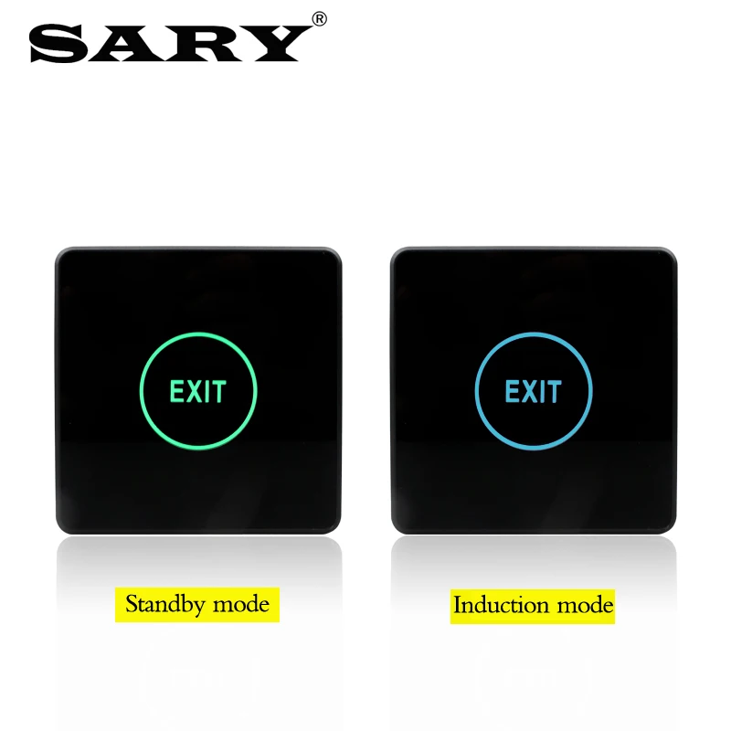 Touch type access control switch panel LED backlight button access control system accessories