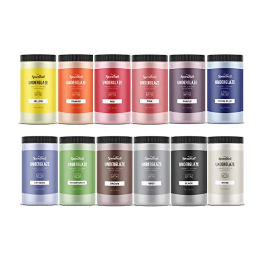 

Набор для рисования Underglaze Deluxe School Pack, 12 штук, 16 унций, разноцветный