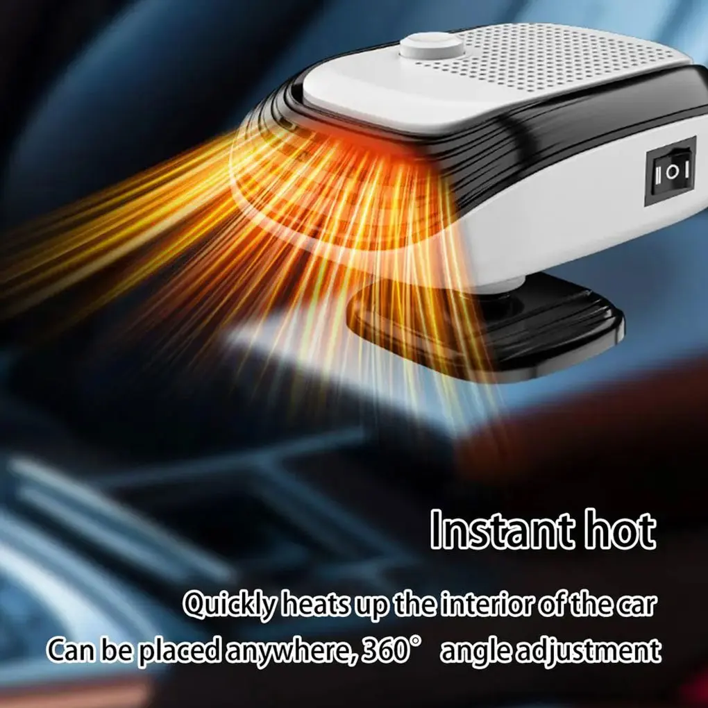 12V 120W Defroster Car Heater Fast Heating Defogger With Thermostat 2 in1 Heating Cooling Car Space Heater For Fog Frost Removal