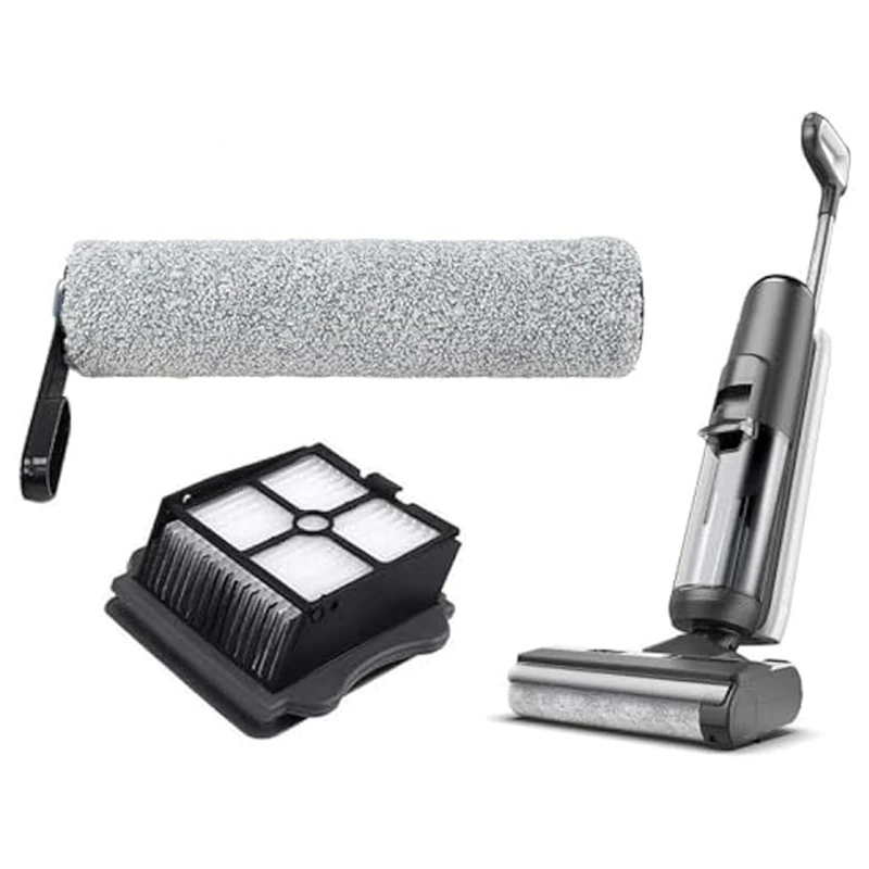 3Pcs Brush Rollers,3Pcs HEPA Filter As Shown Plastic For Tineco Floor ONE S5/Floor One S5 Pro 2 Cordless Vacuum Cleaner