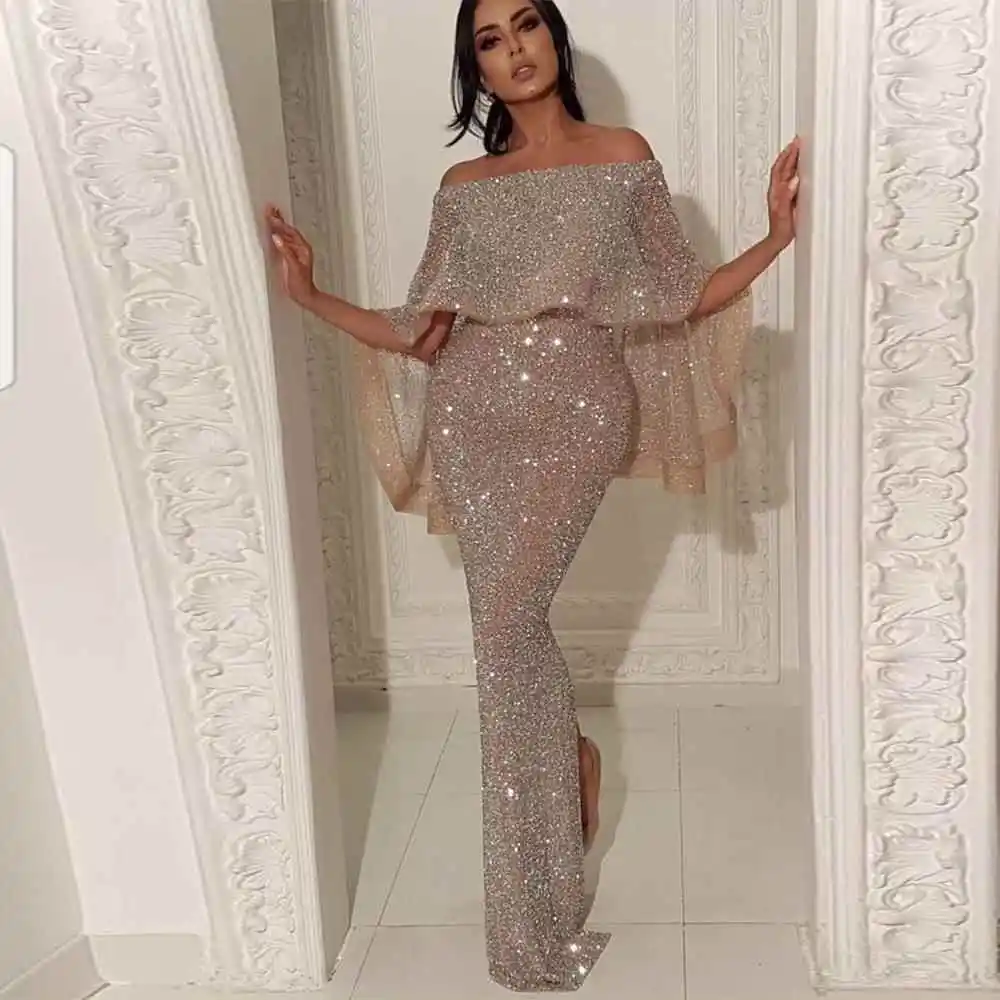 2025 جديد كبير الدانتيل تقليم التفاف الصدر واحد oulder الدكتور Bodycon سبليت ثوب مسائي عالية الخصر تنّورة مجسّمة Sle تخفيف الرياح