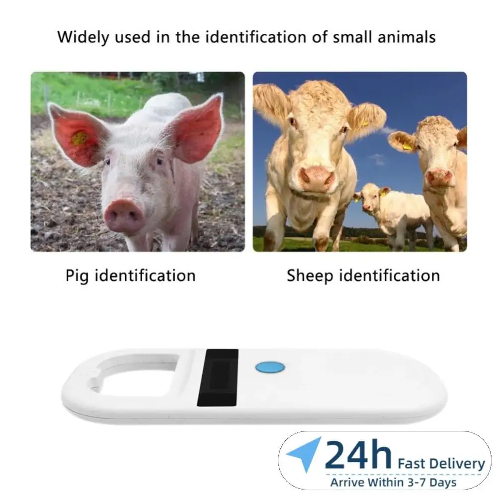 

Mini Pet Scanner ISO11784/5 Pet ID Reader 125kHz 134.2Khz Chip Transponder RFID Handheld Dog Cat Microchip Scanner