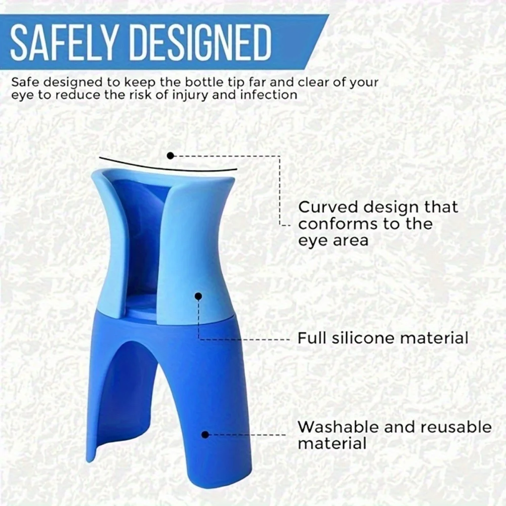 Botella cuentagotas reutilizable, soporte portátil, ayuda para los ojos, ungüentos para los ojos, dispositivo de soporte para gotas, ayuda para los ojos, herramienta de cuidado del aplicador