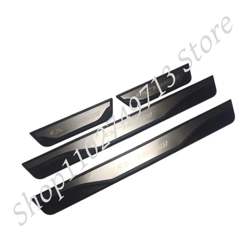 For CHANGAN CS75 PLUS 2023 2022 2021 Door Sill Scuff Plate Pedal Protector Protective Strips Stainless Strips GuardCar Accessory