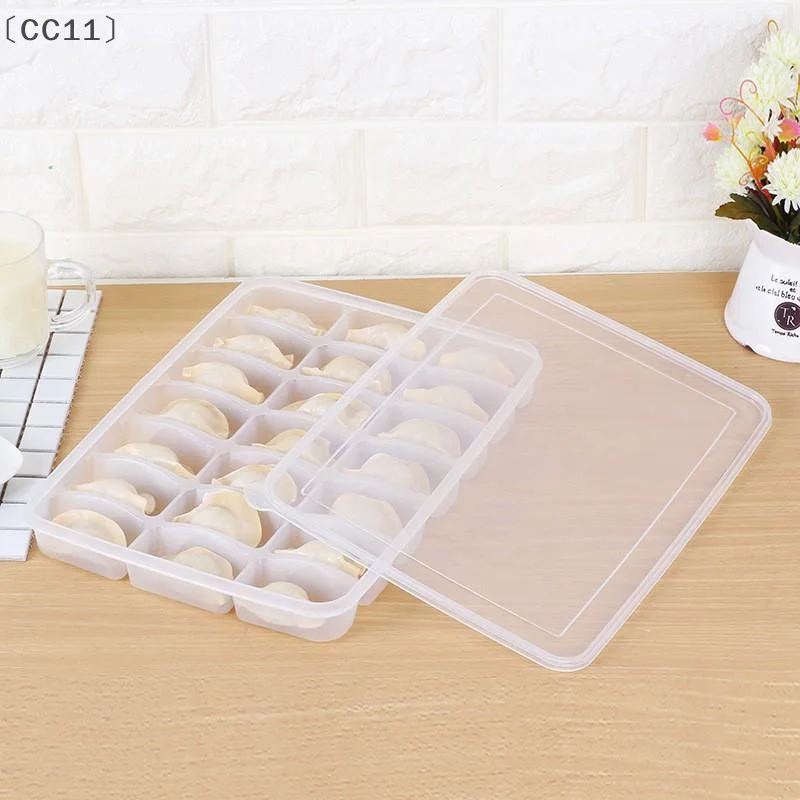 [-CC11] 15/21 صندوق تخزين المطبخ الشبكي منظم الثلاجة شفافة حاويات الطعام القابلة لإعادة الاستخدام صينية لزلابية ونتون