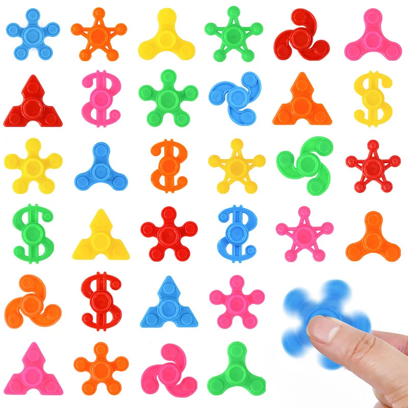 10-30 pz Mini Giroscopio Punta Delle Dita Spinner Festa Per Bambini Colore Spinning Giocattoli Giroscopi Spinning Regali Alleviare Lo Stress Del Partito