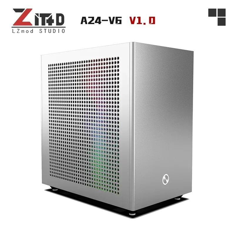 Lzmod Mini A24-V6 1.0 Dual-slot Semi-high Single Display  apply to 1u Power Supply Itx Chassis 5.38 Liters