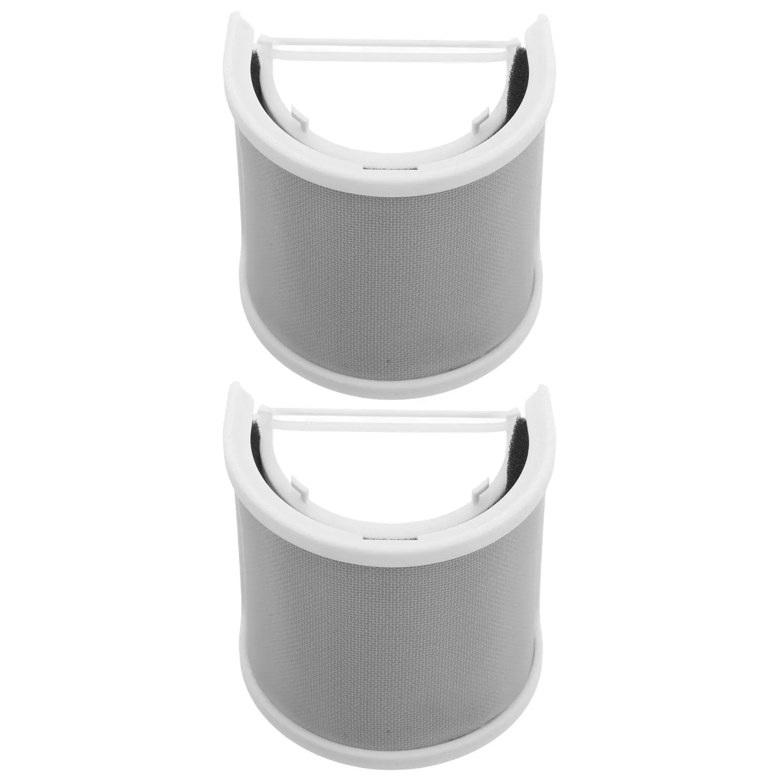 2 unidades de filtro antipop en forma de U para micrófono, protector contra el viento, malla metálica y esponja, ideal para podcasting, transmisiones en vivo, grabación de voces y estudio de grabación, modelo de mano.