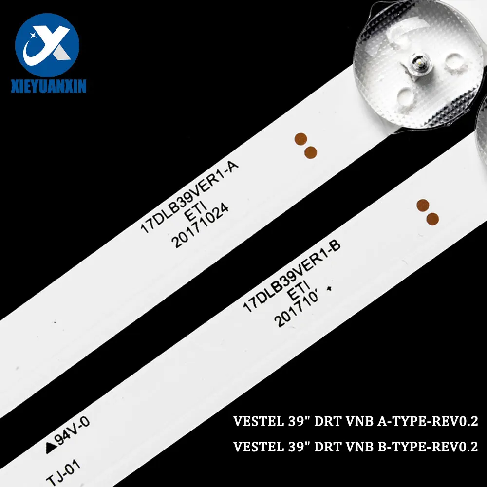 Piezas de reparación Led para Tv Vestel, accesorio de 39 pulgadas, DRT, VNB, uds, A-TYPE-REV, 40FB5050, FIN39FHD440BK, LT-39C770, T390HVN04.0, 3 VES390UNDA-2D-N12