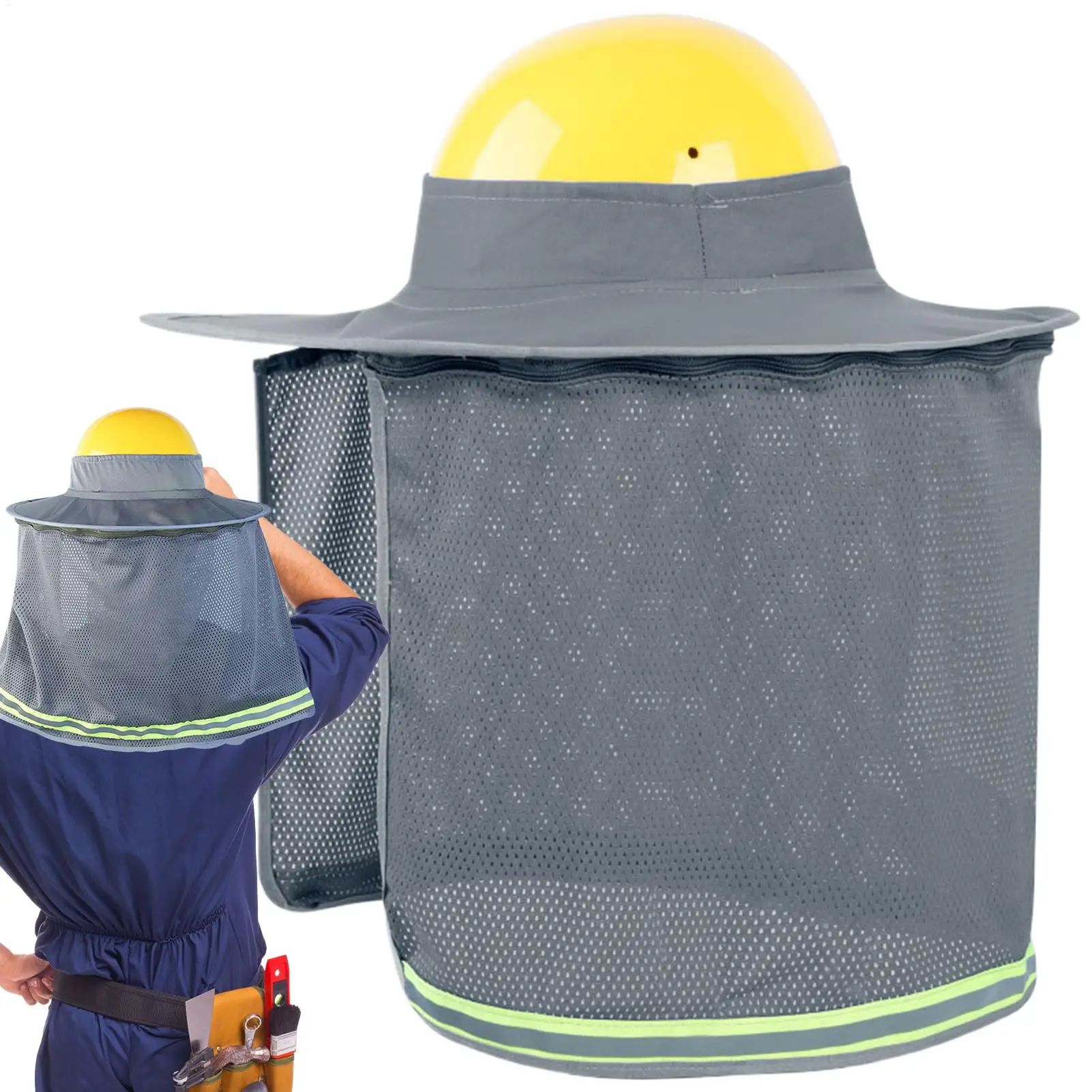 Hardhat Sun Shade Hard Hat Sunshade Construction Sun Protection Breathable Cooling Safety Helmets Accessories