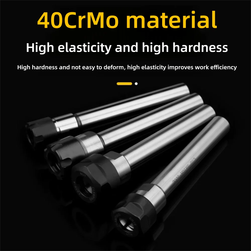 Milling Cutter ER Extension Rod C8/10/12/C16/20/25-ER8/ER25/ER32 Metal Lathe Chuck Drill Tool Holder Collet ER11 Adapter CNC Bar