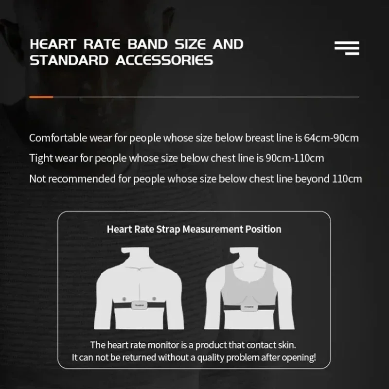Magene 心拍数モニター - 自転車/スポーツ用 Bluetooth/ANT+ チェストストラップセンサー (デュアルモード)