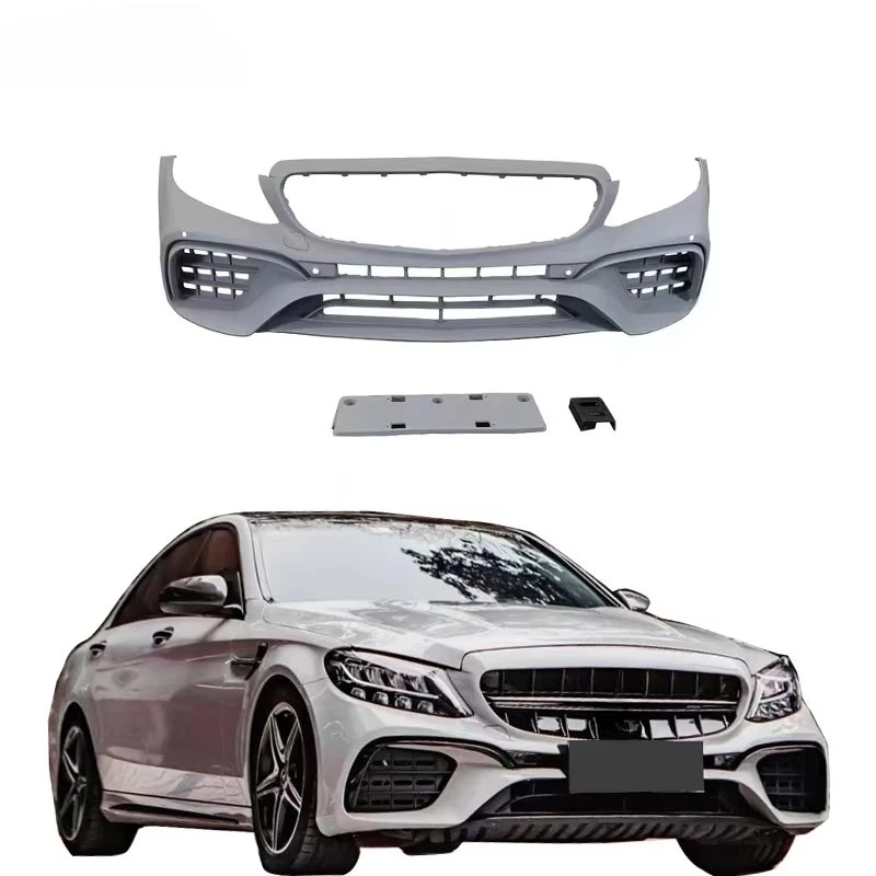

C65 Body Kit for C Class W205 Upgrade to C65 Front Bumper With Grille pp Material 2015-2021