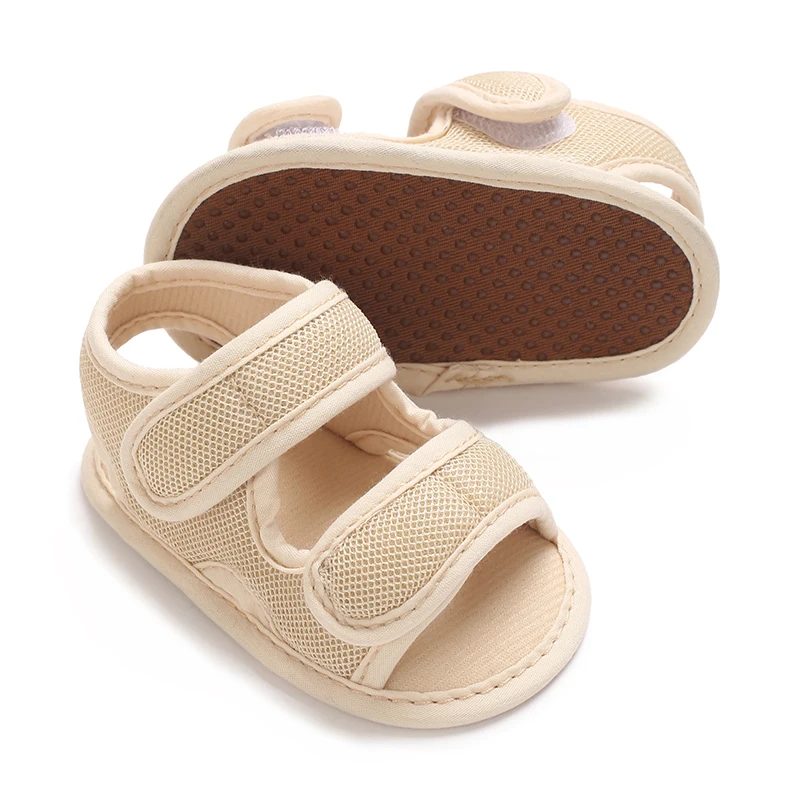 0-18 متر الوليد طفل الفتيان أحذية الصيف الصنادل الأولى مشوا أحذية الوليد عادية لينة وحيد الصنادل 3 ألوان #3