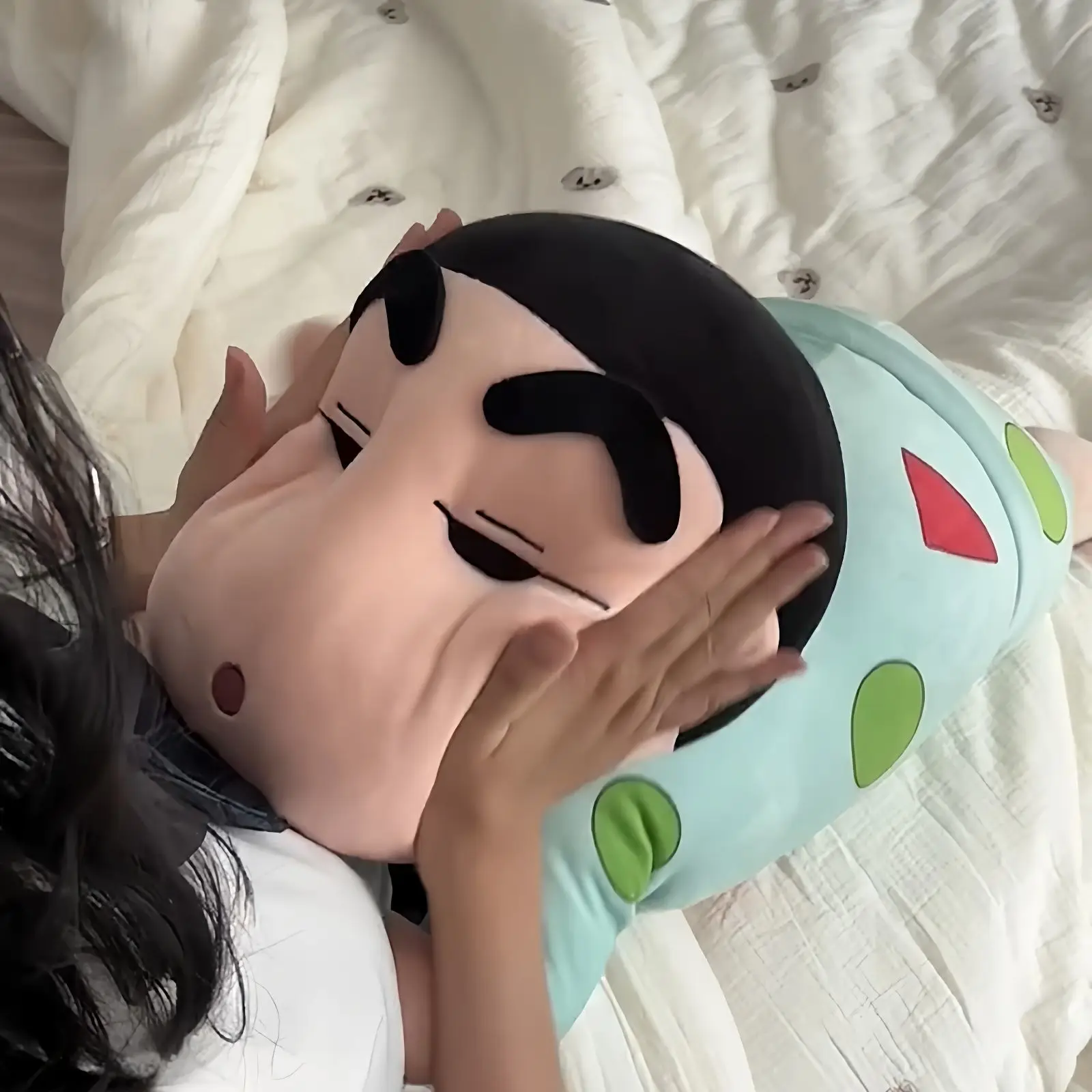 

Comfortable Pajamas Crayon Shin Chan Plush Toy Big Size Lying Crayon Shin Chan Stuffed Doll Soft Hugging Pillow Xmas Gifts